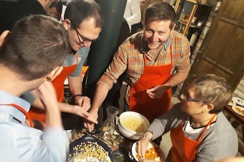 Goulash Cooking and Wine Tasting in Budapest (min.6ppl)