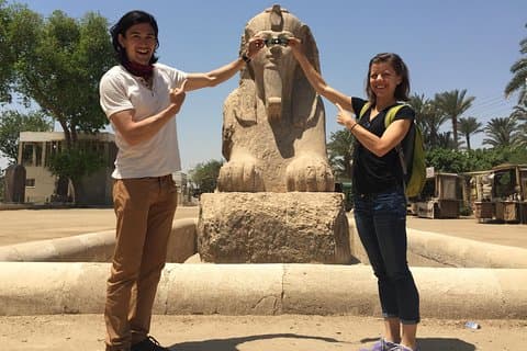 Excursion privée d'une demi-journée à Dahshur et à Memphis