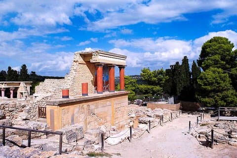 Paleis en boog van Knossos. Museum van Heraklion Tour