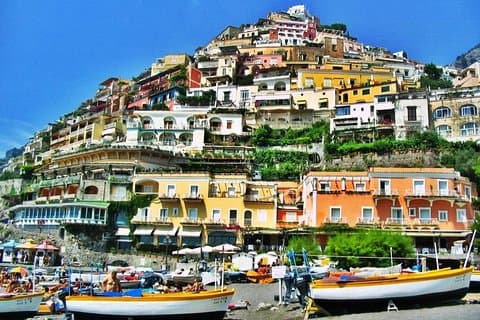 Excursion privée : excursion d'une journée à Pompéi et Positano au départ de Rome