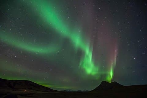 Glaciärer och Aurora: Runt Island på vintern