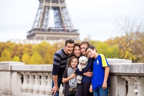 Privat Familie Foto Skyting i Paris