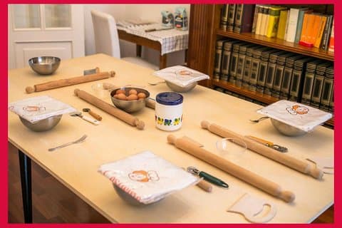 Local market visit + private cooking class at a Cesarina's home in Civitavecchia
