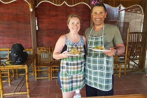 Hoi An ECo Cooking con canottaggio in bambù, mercato locale e gita in barca