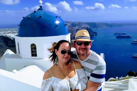 Santorini halvdag privat rundtur