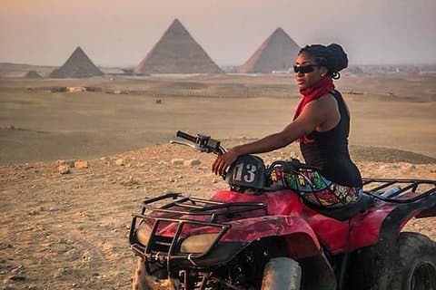Fantastisk dagstur til Giza-pyramidene med kameltur og firehjuling (ATV)
