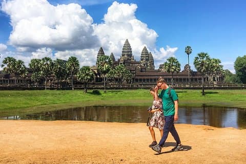 Privé: Bezoek aan de hele dag door Angkor Wat