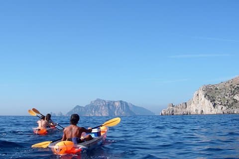 Amalfikusten Kajakturer från Marina del Cantone