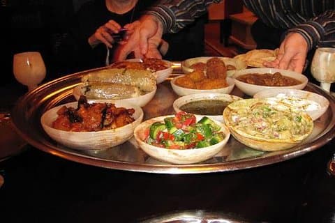 Ægyptisk Hus Middag eller Frokost i Egypten