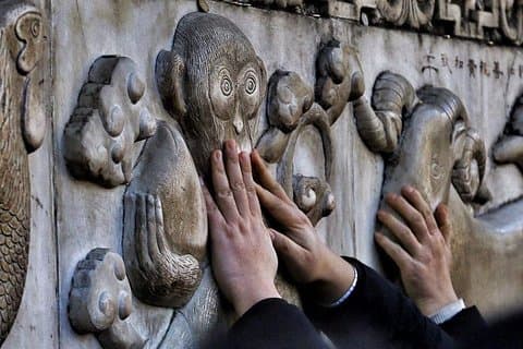 道教の文化：東洋と白雲の寺院、昼食と盛りだじの茶道訪問