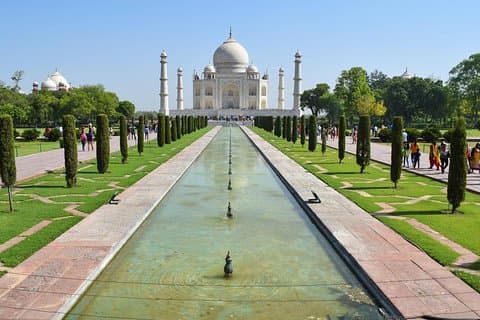 Excursão privada ao Taj Mahal e ao Forte de Agra de carro