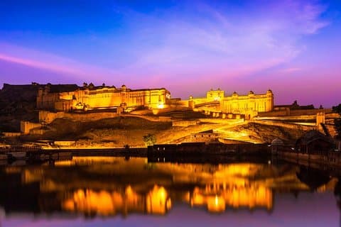 Open jeep avondtour door Jaipur