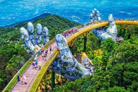 GOLDEN BRIDGE & BA NA HILLS via CABLE CAR from DA NANG or HOI AN