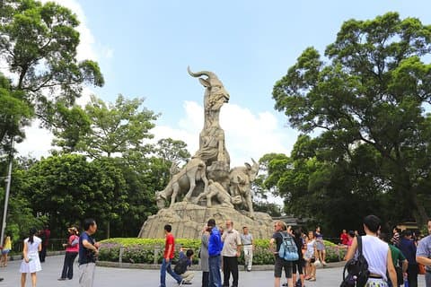 Guangzhou privat turné: Temple of the Six Banyan Trees, Yuexiu Park