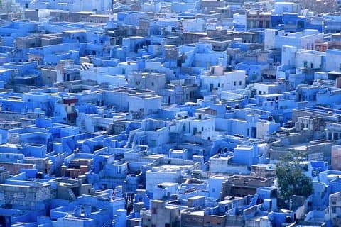 Visite privée à pied du patrimoine de Blue City avec prise en charge et retour