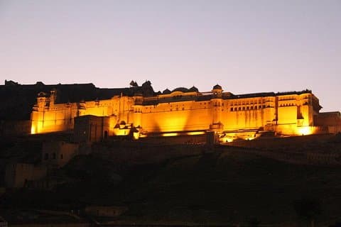 Guidet natrundvisning i Jaipur med valgfri gademadsmagning