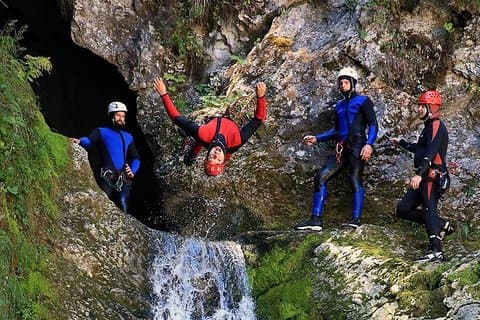 Bled and Bohinj Valley Canyoning with Hotel Pickup & Free Photos