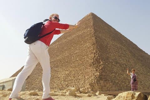 Oförglömlig tur till Giza-pyramiderna, sfinxen, kameltur.