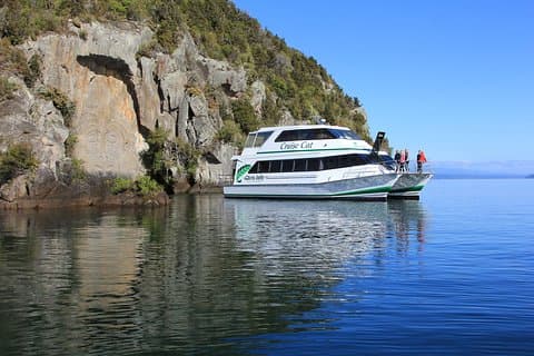 Daglig Scenic Maori Rock Carving Cruise Taupo