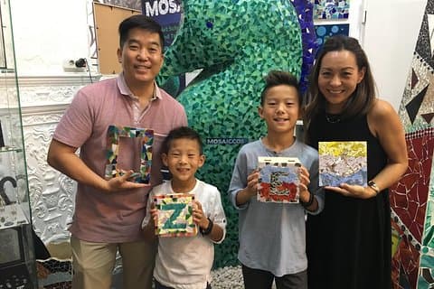 Oferta: Aula de mosaico Be Gaudí Barcelona para famílias (max 4 pax)