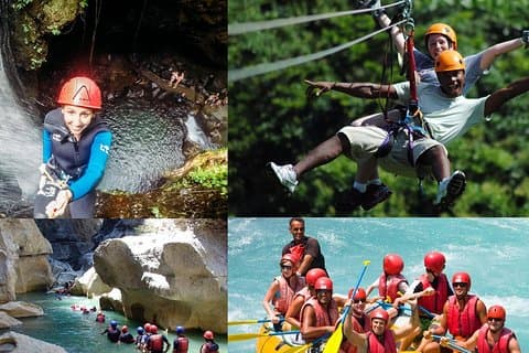 Rafting ved Koprulu Canyon med Zipline Incl. Lunch f/Alanya