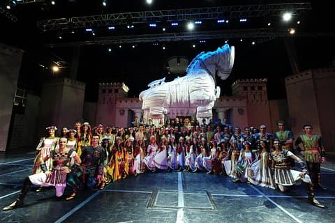Fuego de Anatolia en el Teatro Antiguo Aspendos de Antalya