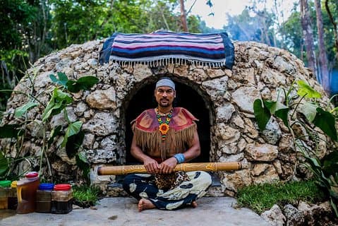 Private oder gemeinsame Maya Temazcal Ritual aus Tulum