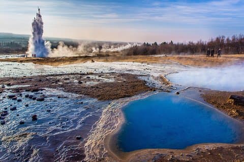 De Golden Circle en South Coast watervallen privérondleiding vanuit Reykjavik