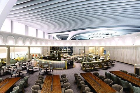 Salon Plaza Premium de l'aéroport Leonardo da Vinci, départs du terminal 3