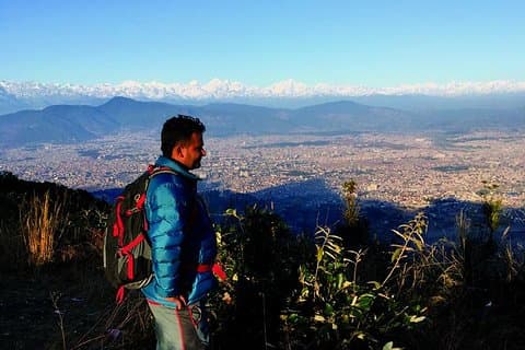 Tagaha nach Champadevi Tag Wandern in Kathmandu