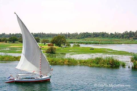 Paseo al atardecer por el Nilo en Luxor