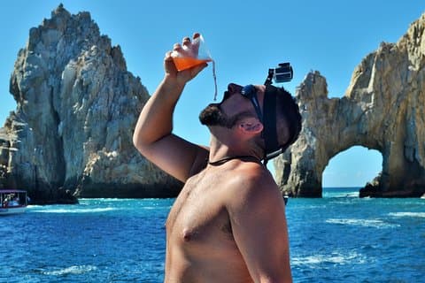 Los Cabos Sonnenuntergang Schnaps Kreuzfahrt