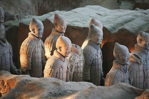 Mini Group Xian-dagstur til Terracotta-hæren, bymuren, pagoden og muslimsk basar
