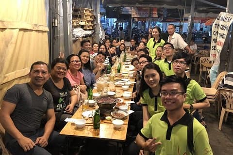 Saigon at Night Walking Street Food Tour
