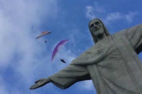 Corcovado med Kristusstaty och sockertopp