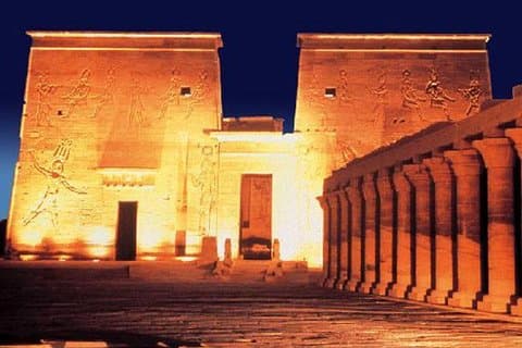 Oplyste Sound & Light Show på Philae Temple