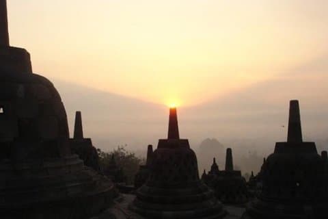 Borobudur soluppgång och bytur