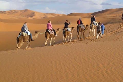 Visite privée du désert de Marrakech à Fès via le désert du Sahara