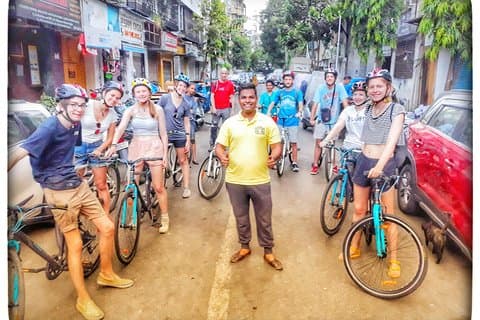 3 Stunden am frühen Morgen in South Mumbai Heritage Fahrradtour