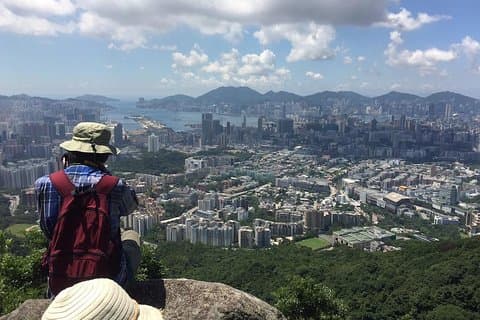 Halvdags vandretur i The Green til Lion Rock i Hong Kong