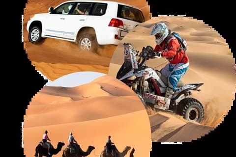 4 in 1 pakketverkoop (Dubai City-tour - Safari-diner cruise - Abu Dhabi City-tour)