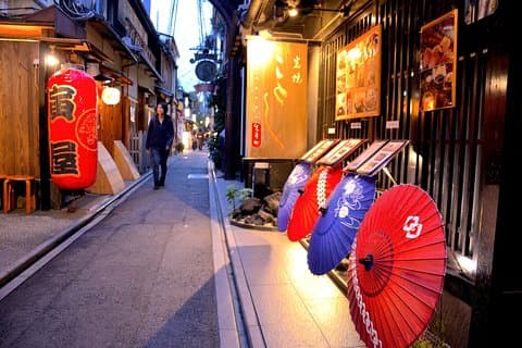 Soirée décontractée à Kyoto du Pontocho