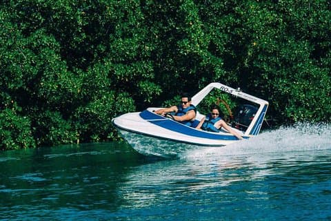 Excursion dans la jungle en bateau rapide d'aventure de Cancún avec transport