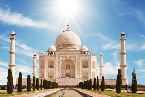 Från Delhi : Taj Mahal & Agra Fort Tour med lyx expresståg