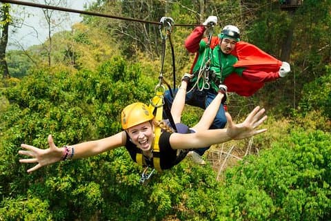 Chiang Mai Pongyang Jungle Zipline Adventure com transporte do hotel