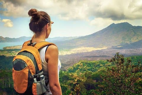 Caminhada inesquecível no vulcão Batur e templo Tirta Empul