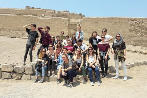 Huaca Pucllana in Lima for Cruises
