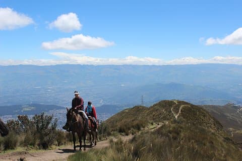 Private Half-Day Cable Car and Horseback Tour Above Quito