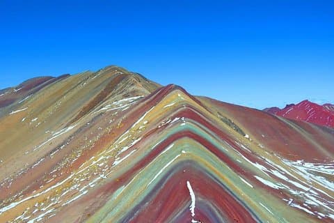Excursão para grupos pequenos: Montanhas Arco-Íris a caminhada saindo de Cusco