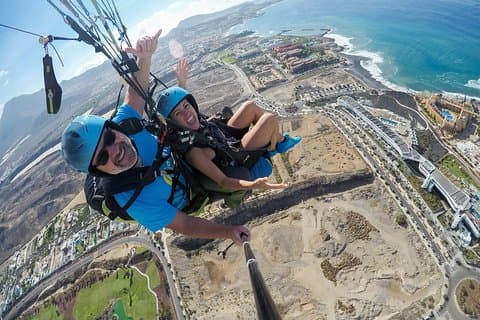 Acro Paragliding aventura na Costa Adeje com Pickup grátis !!